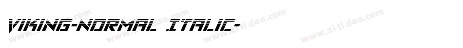 Viking-Normal Italic字体转换